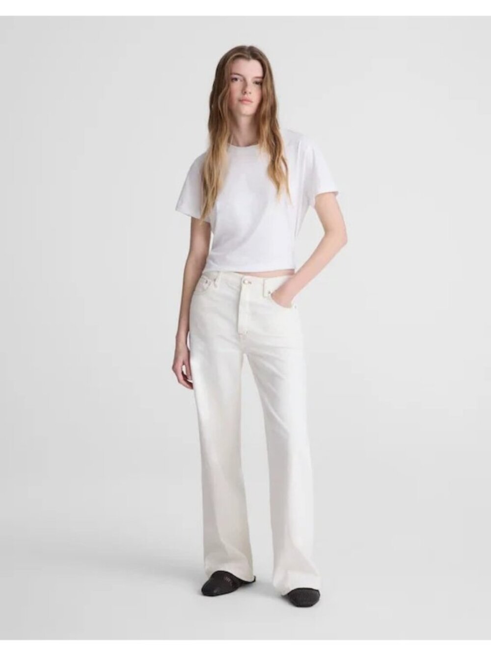 MADEWELL Low-Slung Baggy Jeans Vintage Canvas SIZE 25